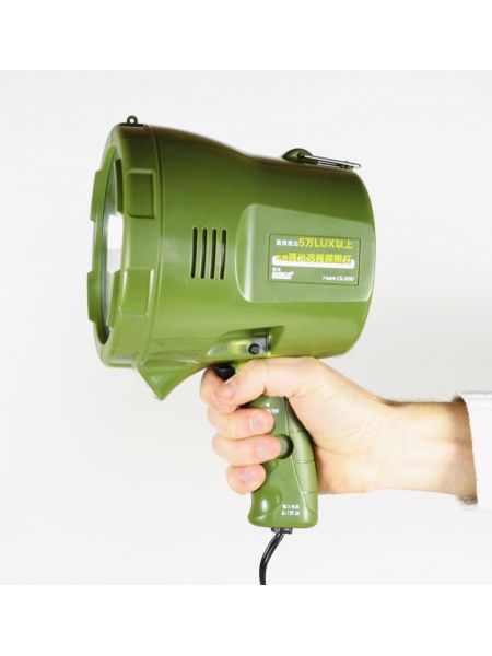 Поисковый прожектор,с ручкой, зеленый LS514 (green)