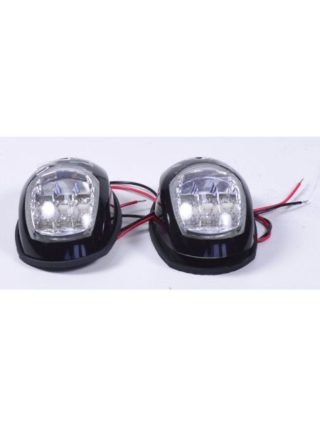 Пара LED навигационных огней, черный , C91006PB-1