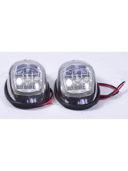 Пара LED навигационных огней, нержавейка, C91006S-1