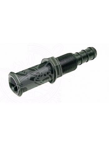 Штуцер водоотливной под распираемые пробки 22.7x150 mm черная