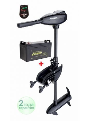 Электромотор Fisher 55 + аккумулятор Gel 120Ah
