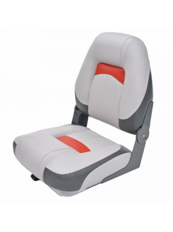 Сиденье Premium High Back Серый/Уголь/Красный