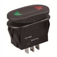 Тумблер SPDT, ON-OFF-ON, w/4 pins ААА  10115-01