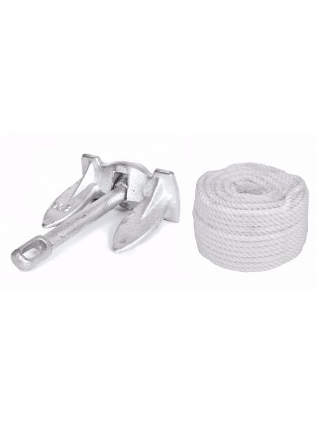 Комплект Якорь navy 5lbs/2.3 кг + 30м 6мм белая