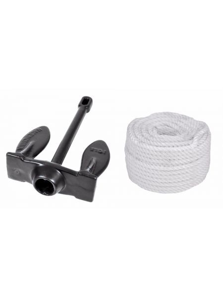 Комплект Якорь Navy PE 10 lbs 4.5 кг + 30м 6мм белая