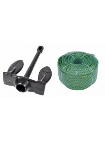 Комплект Якорь Navy PE 20lbs 9кг + 30м 8мм синяя или зеленая
