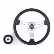 Руль PRETECH HD-5125D 350мм серебро