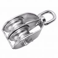 Двойной роликовый блок 50mm с вертлюгом