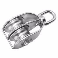 Двойной роликовый блок 50mm с вертлюгом