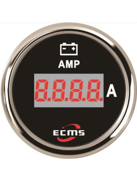 Цифровой амперметр ECMS PEA-BS±150A диаметр 52мм черный