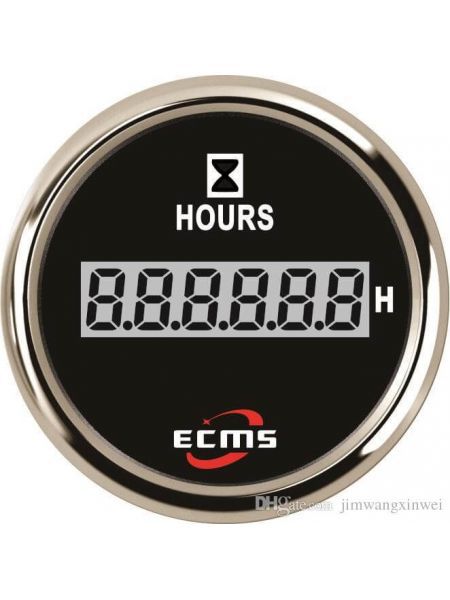 Счетчик моточасов ECMS CLH2-BS-HS 52мм черный (Серия Эконом) Счетчик моточасов ECMS CLH2-BS-HS 52мм черный (Серия Эконом)