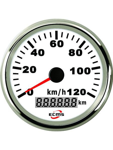 Спидометр ECMS CMS3-WS- 120KL 85мм белый (Серия Эконом) Спидометр ECMS CMS3-WS- 120KL 85мм белый (Серия Эконом)