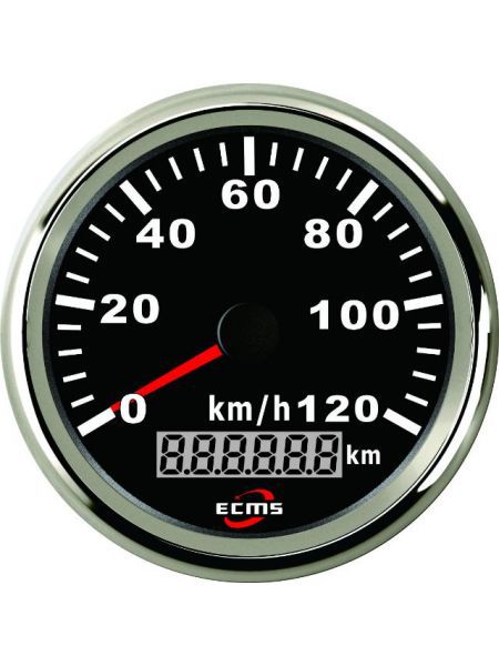Спидометр ECMS CMS3-BS-120KL 85мм черный (Серия Эконом) Спидометр ECMS CMS3-BS-120KL 85мм черный (Серия Эконом)